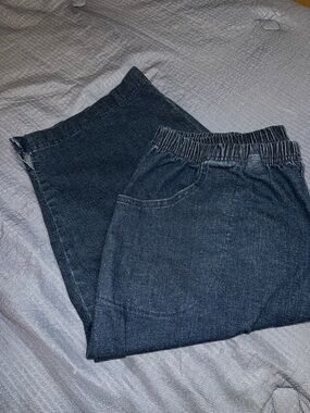 Croft & Barrow Pull On Elastic Waistband Jean Capris 2X